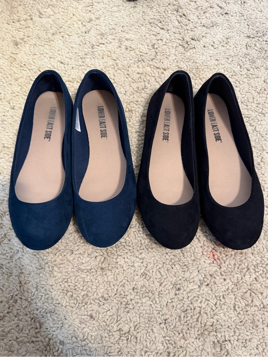 Shoes - Suede Flats Bundle Size 5, Navy & Black